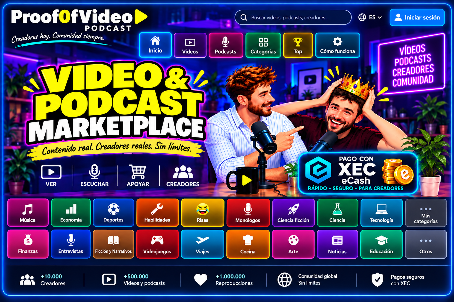 Proof0fVideo Podcast — Video & Podcast Marketplace